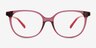Braylin Clear Purple PlastiqueMontures de lunettes de vue d'EyeBuyDirect, Vue de Face