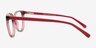 Braylin Clear Purple PlastiqueMontures de lunettes de vue d'EyeBuyDirect, Vue de Côté
