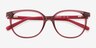 Braylin Clear Purple PlastiqueMontures de lunettes de vue d'EyeBuyDirect, Vue Rapprochée