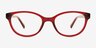 Berni Burgundy PlasticEyeglass Frames from EyeBuyDirect, Front View