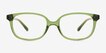 Ferb Clear Green PlasticEyeglass Frames from EyeBuyDirect, Front View