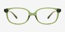 Ferb Clear Green PlastiqueMontures de lunettes de vue d'EyeBuyDirect, Vue de Face