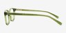 Ferb Clear Green PlastiqueMontures de lunettes de vue d'EyeBuyDirect, Vue de Côté