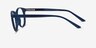 Bubbles Blue PlasticEyeglass Frames from EyeBuyDirect, Side View