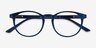 Bubbles Blue PlasticEyeglass Frames from EyeBuyDirect, Closed View