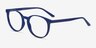 Bubbles Blue PlasticEyeglass Frames from EyeBuyDirect, Angle View