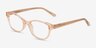 Alani Brun PlastiqueMontures de lunettes de vue d'EyeBuyDirect, Vue d'Angle
