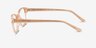 Alani Brun PlastiqueMontures de lunettes de vue d'EyeBuyDirect, Vue de Côté