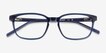 Delle Blue PlasticEyeglass Frames from EyeBuyDirect, Closed View