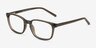 Delle Gris PlastiqueMontures de lunettes de vue d'EyeBuyDirect, Vue d'Angle