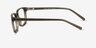 Delle Gris PlastiqueMontures de lunettes de vue d'EyeBuyDirect, Vue de Côté