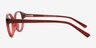 Eden Burgundy PlastiqueMontures de lunettes de vue d'EyeBuyDirect, Vue de Côté