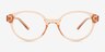 Eden Pink PlasticEyeglass Frames from EyeBuyDirect, Front View