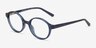 Jabberwocky Navy Blue PlastiqueMontures de lunettes de vue d'EyeBuyDirect, Vue d'Angle