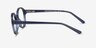 Jabberwocky Navy Blue PlastiqueMontures de lunettes de vue d'EyeBuyDirect, Vue de Côté