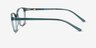 Dollop Vert PlastiqueMontures de lunettes de vue d'EyeBuyDirect, Vue de Côté