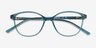 Dollop Vert PlastiqueMontures de lunettes de vue d'EyeBuyDirect, Vue Rapprochée