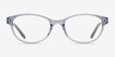 Alani Blue PlasticEyeglass Frames from EyeBuyDirect, Front View