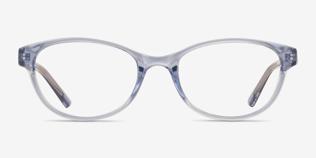 Alani Blue PlasticEyeglass Frames from EyeBuyDirect, Front View