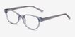 Alani Blue PlasticEyeglass Frames from EyeBuyDirect, Angle View