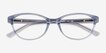 Alani Blue PlasticEyeglass Frames from EyeBuyDirect, Closed View