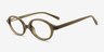 Ferris Clear Green PlasticEyeglass Frames from EyeBuyDirect, Angle View
