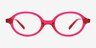 Ferris Clear Pink PlasticEyeglass Frames from EyeBuyDirect, Front View