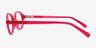 Ferris Clear Pink PlasticEyeglass Frames from EyeBuyDirect, Side View
