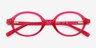 Ferris Clear Pink PlasticEyeglass Frames from EyeBuyDirect, Closed View