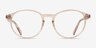 Halo Clear Pink PlasticEyeglass Frames from EyeBuyDirect, Front View