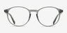 Halo Clear Green PlasticEyeglass Frames from EyeBuyDirect, Front View