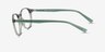 Halo Clear Green PlasticEyeglass Frames from EyeBuyDirect, Side View