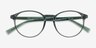 Halo Clear Green PlasticEyeglass Frames from EyeBuyDirect, Closed View