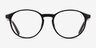 Halo Black PlasticEyeglass Frames from EyeBuyDirect, Front View