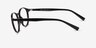 Halo Black PlasticEyeglass Frames from EyeBuyDirect, Side View