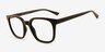 Finch Noir PlastiqueMontures de lunettes de vue d'EyeBuyDirect, Vue d'Angle