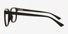 Finch Noir PlastiqueMontures de lunettes de vue d'EyeBuyDirect, Vue de Côté