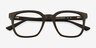 Finch Noir PlastiqueMontures de lunettes de vue d'EyeBuyDirect, Vue Rapprochée
