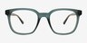 Finch Matte Blue PlasticEyeglass Frames from EyeBuyDirect, Front View