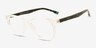 Hayden Transparent PlastiqueMontures de lunettes de vue d'EyeBuyDirect, Vue d'Angle