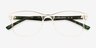 Hayden Transparent PlastiqueMontures de lunettes de vue d'EyeBuyDirect, Vue Rapprochée