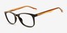 Hayden Noir PlastiqueMontures de lunettes de vue d'EyeBuyDirect, Vue d'Angle