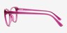 Ida Clear Purple PlasticEyeglass Frames from EyeBuyDirect, Side View