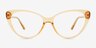 Ida Clear Nude PlasticEyeglass Frames from EyeBuyDirect, Front View