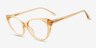 Ida Clear Nude PlasticEyeglass Frames from EyeBuyDirect, Angle View
