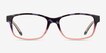 Haley Blue Pink PlasticEyeglass Frames from EyeBuyDirect, Front View