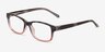 Haley Blue Pink PlastiqueMontures de lunettes de vue d'EyeBuyDirect, Vue d'Angle