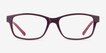 Haley Purple PlasticEyeglass Frames from EyeBuyDirect, Front View