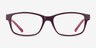 Haley Violet PlastiqueMontures de lunettes de vue d'EyeBuyDirect, Vue de Face