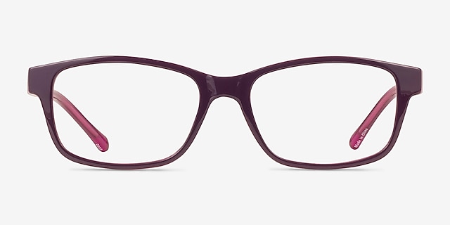 Haley Purple PlasticEyeglass Frames from EyeBuyDirect, Front View